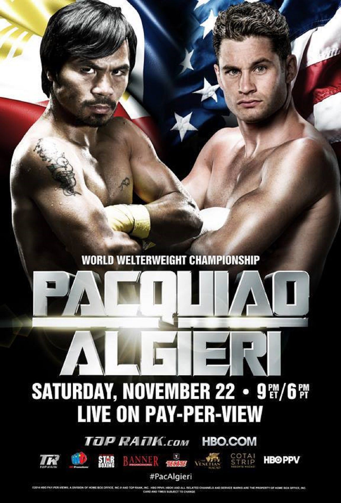 HBO Boxing - Pacquiao vs. Algieri Poster March 08, 2015