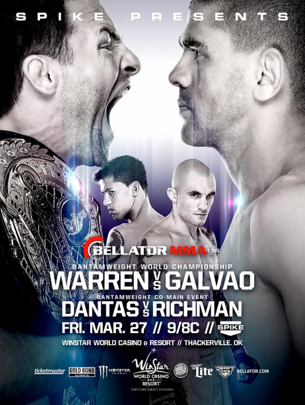 Bellator 135 - Warren vs. Galvao Poster March 15, 2015