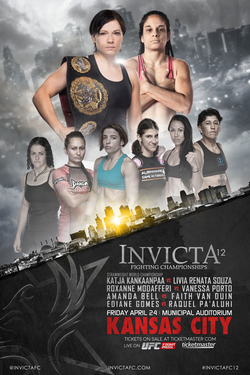 Invicta FC 12 - Kankaanpaa vs. Souza Poster April 17, 2015