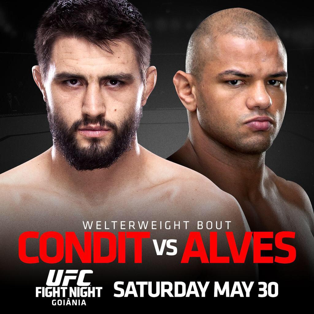 UFC Fight Night - Condit vs. Alves Poster May 26, 2015