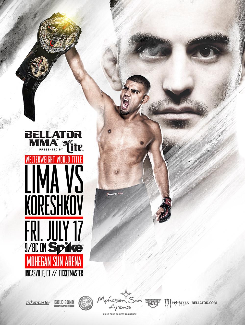 Bellator 140 - Lima vs. Koreshkov Poster July 02, 2015