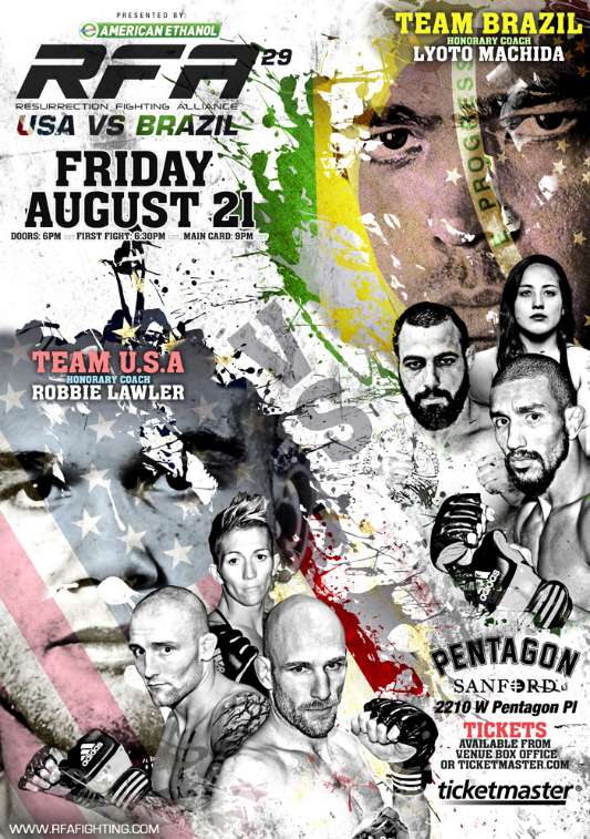 RFA 29 - USA vs. Brazil Poster August 18, 2015