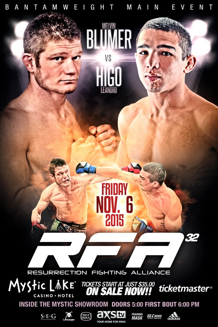 RFA 32 - Blumer vs. Higo Poster October 10, 2015