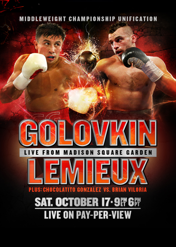 HBO Boxing - Golovkin vs. Lemieux Poster October 16, 2015